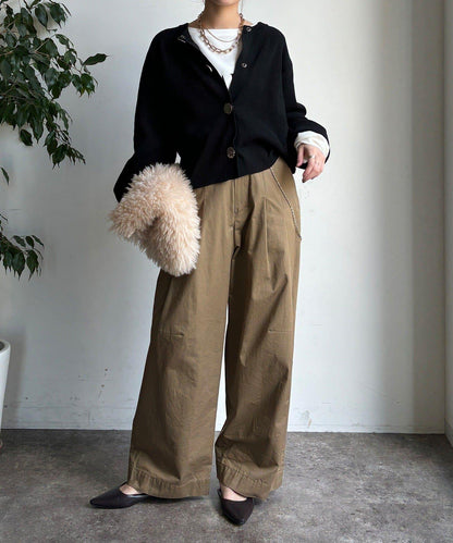 大紐釦針織開衫