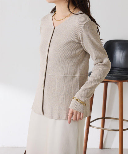 【塑形】羅紋荷葉邊開衫