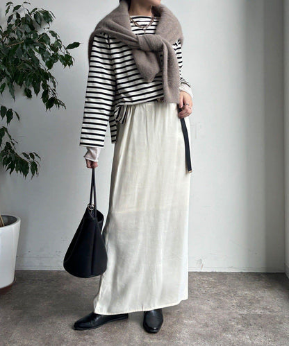 條紋船領套頭衫