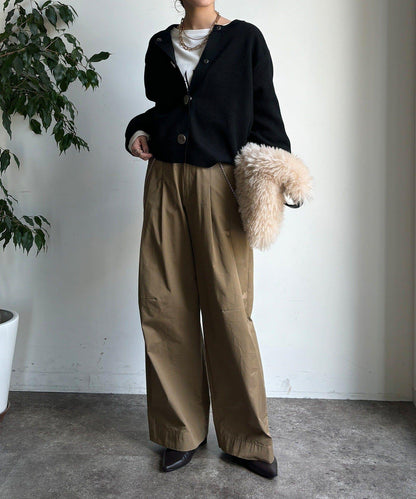 大紐釦針織開衫