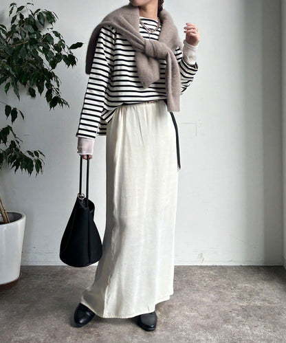 條紋船領套頭衫