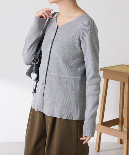 【塑形】羅紋荷葉邊開衫