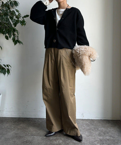 大紐釦針織開衫