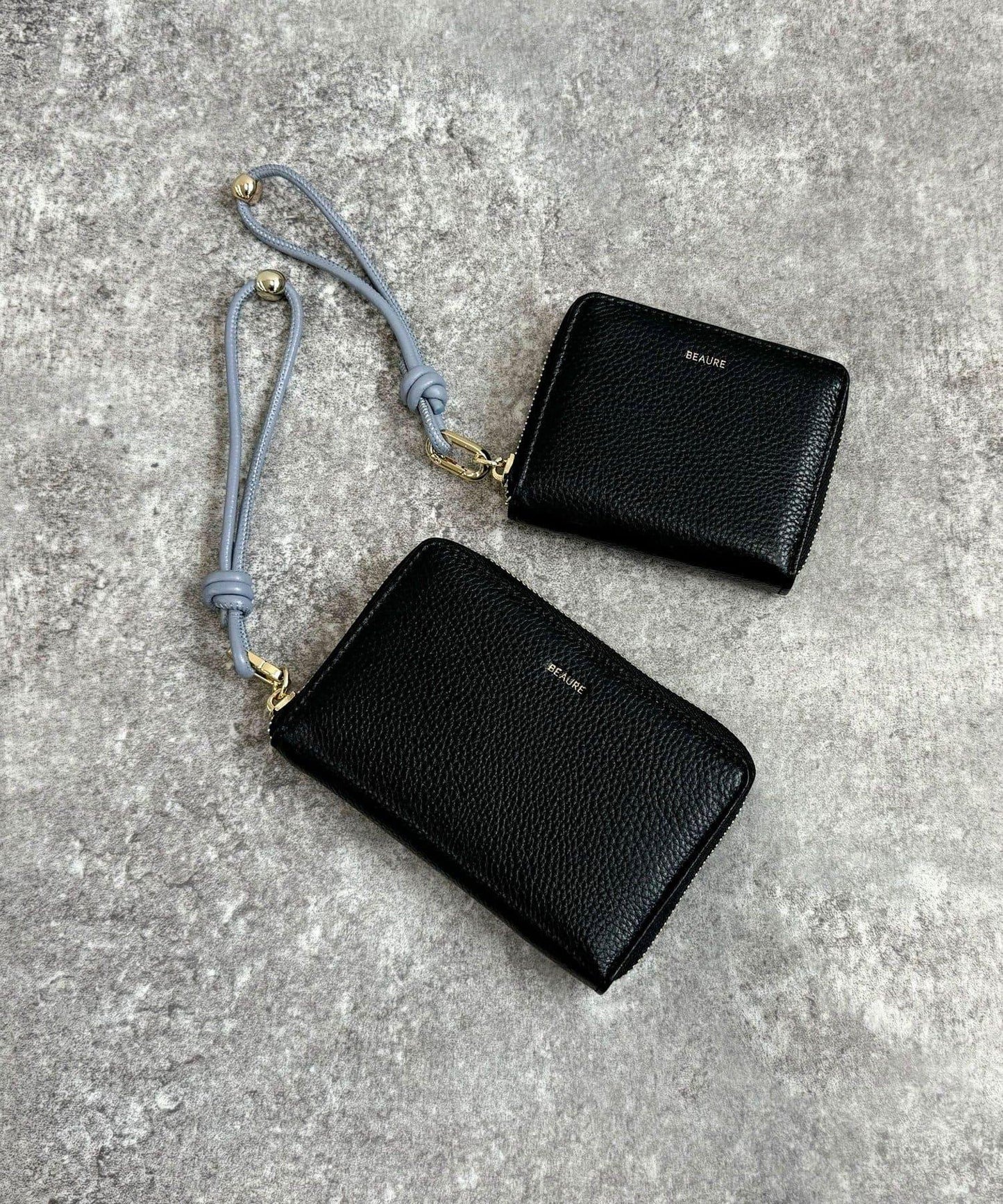 【BEAURE/ビュレ】皮革肩帶錢包 M