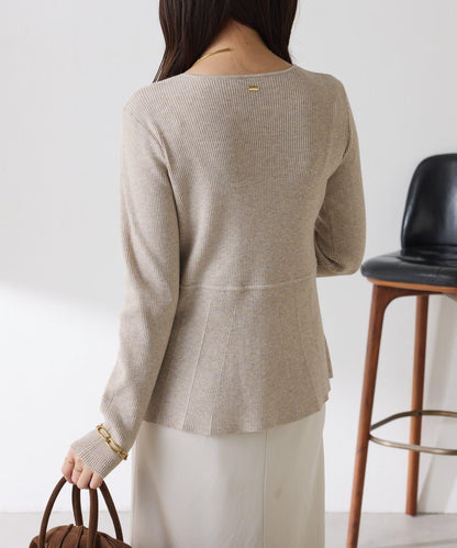 【塑形】羅紋荷葉邊開衫