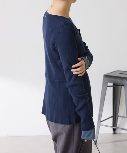 【塑形】羅紋荷葉邊開衫