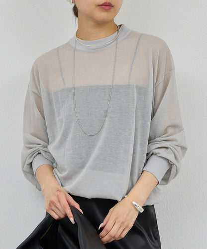 棉質薄紗針織衫