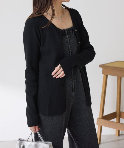 【塑形】羅紋荷葉邊開衫