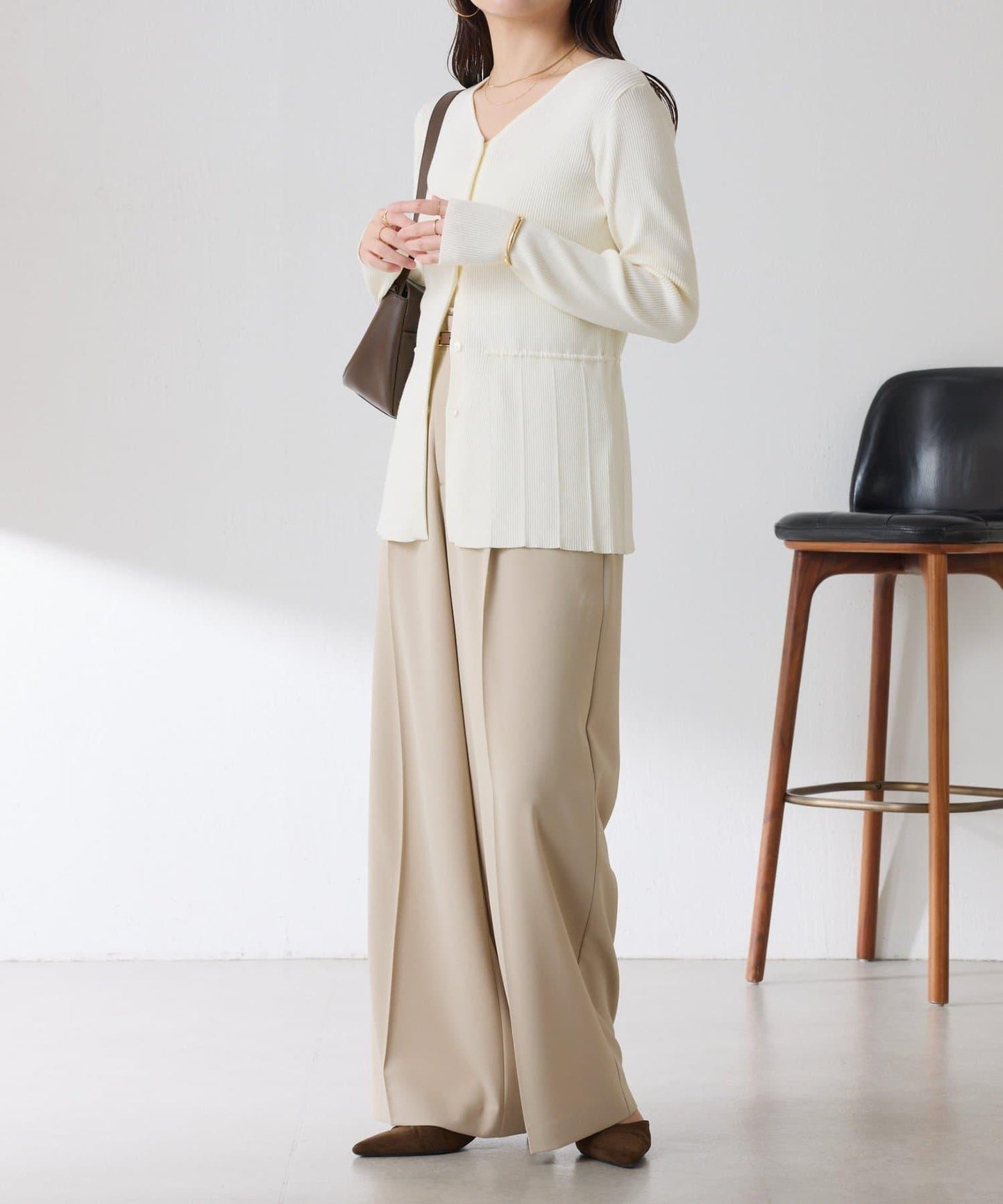 【塑形】羅紋荷葉邊開衫