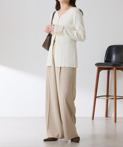 【塑形】羅紋荷葉邊開衫