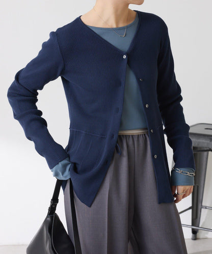 【塑形】羅紋荷葉邊開衫