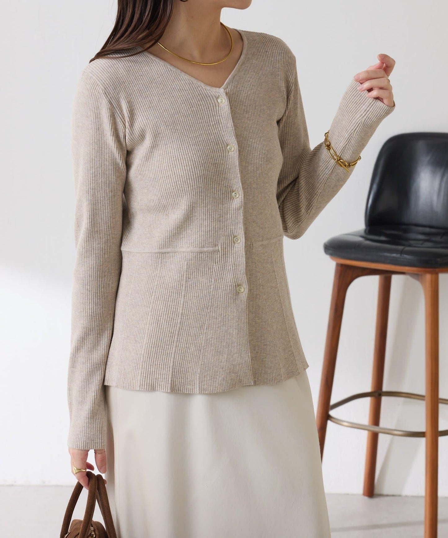 【塑形】羅紋荷葉邊開衫