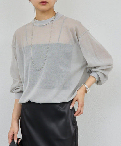 棉質薄紗針織衫