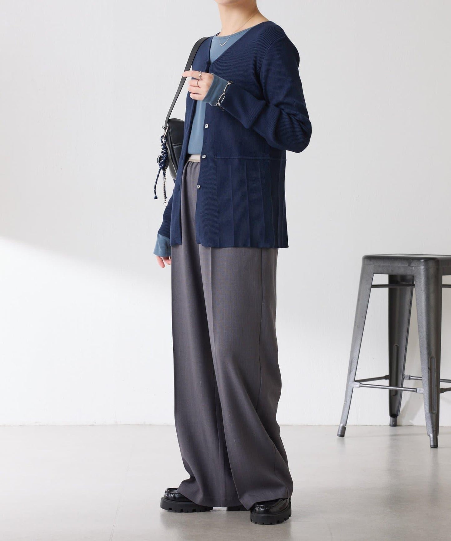 【塑形】羅紋荷葉邊開衫