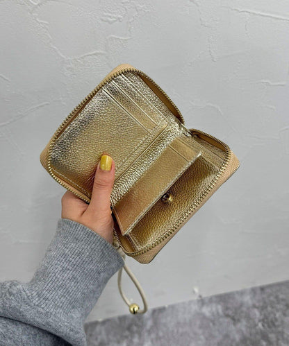 【BEAURE/ビュレ】皮革肩帶錢包 M