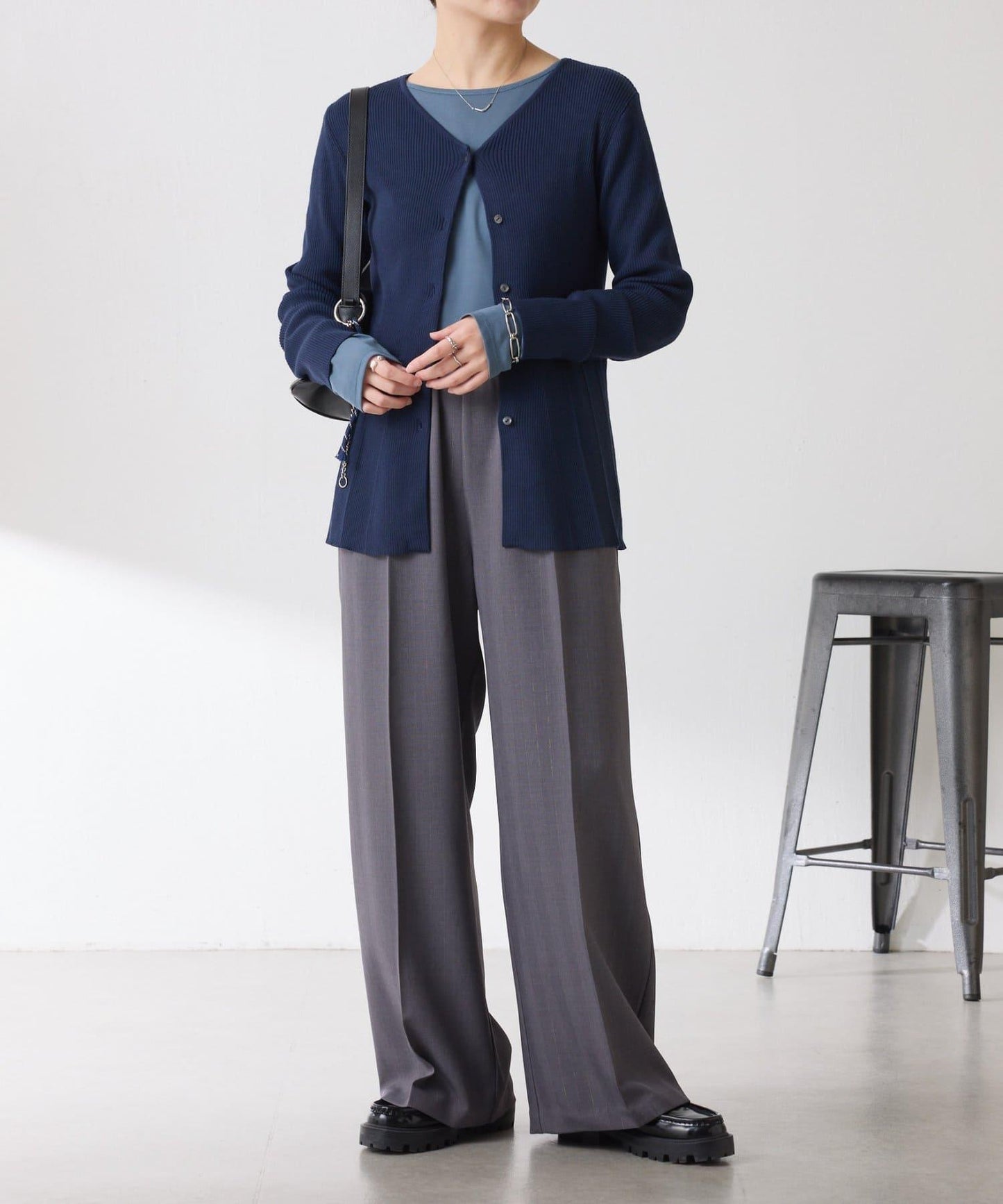 【塑形】羅紋荷葉邊開衫