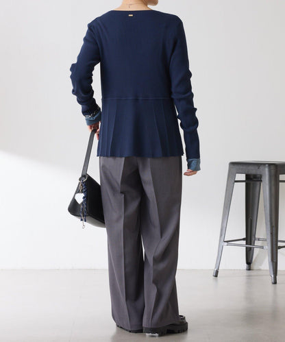 【塑形】羅紋荷葉邊開衫