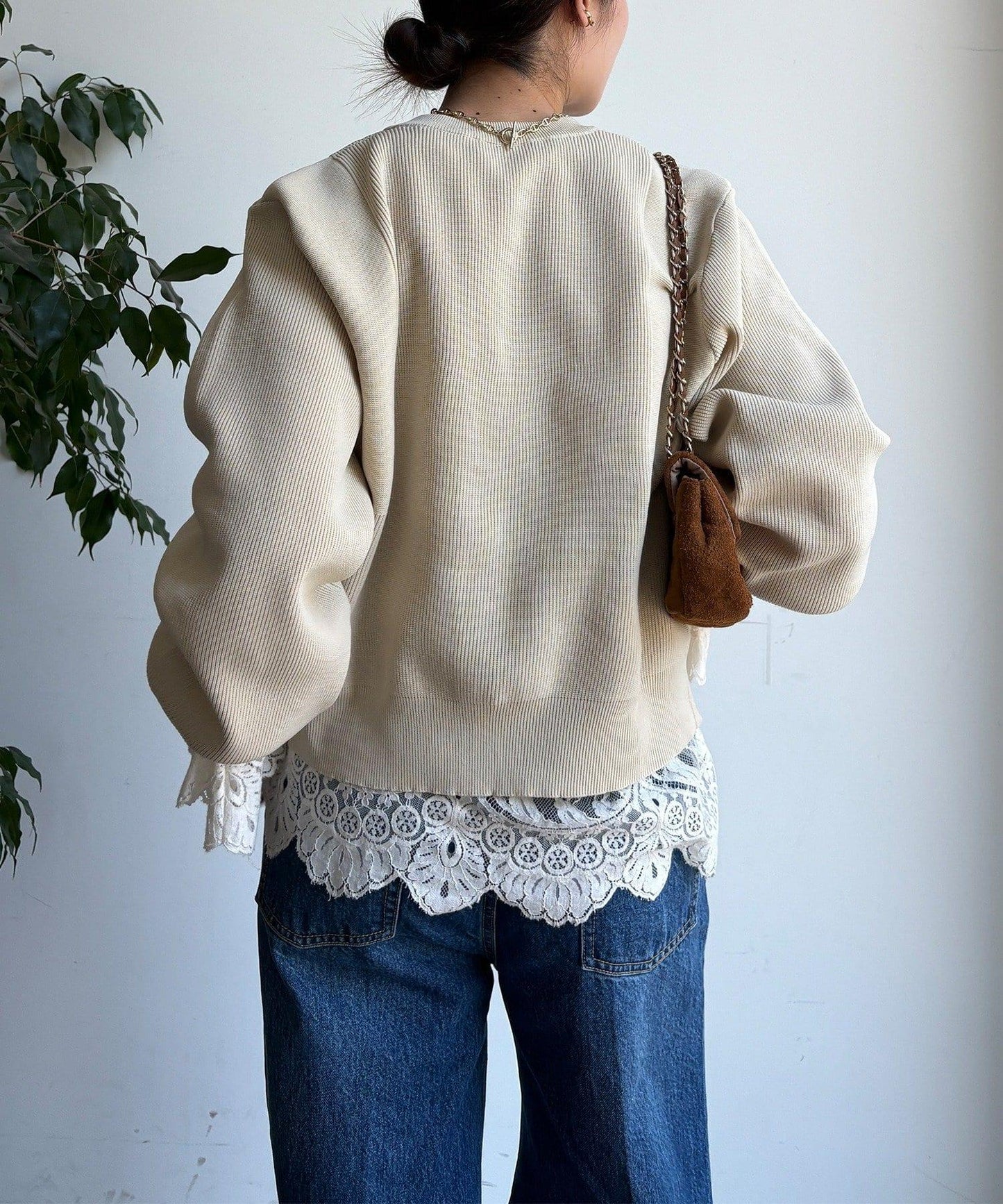 大紐釦針織開衫