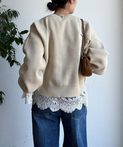 大紐釦針織開衫