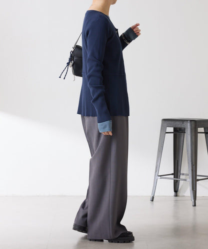 【塑形】羅紋荷葉邊開衫