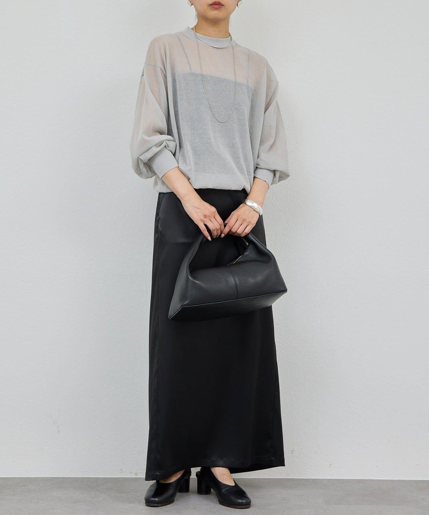 棉質薄紗針織衫