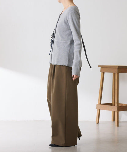 【塑形】羅紋荷葉邊開衫