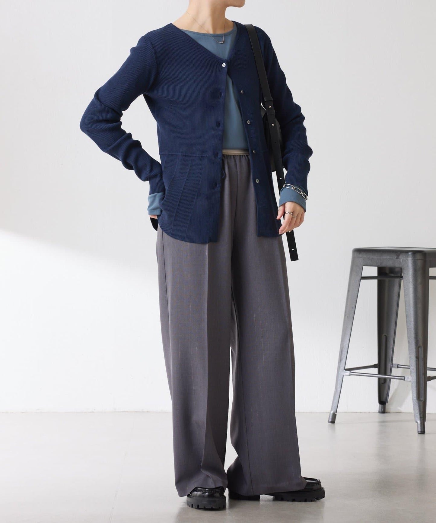 【塑形】羅紋荷葉邊開衫