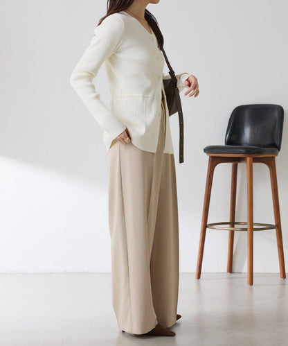 【塑形】羅紋荷葉邊開衫