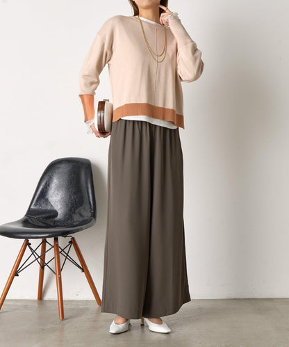 垂感寬鬆闊腿褲