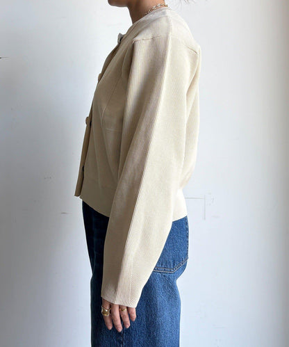 大紐釦針織開衫