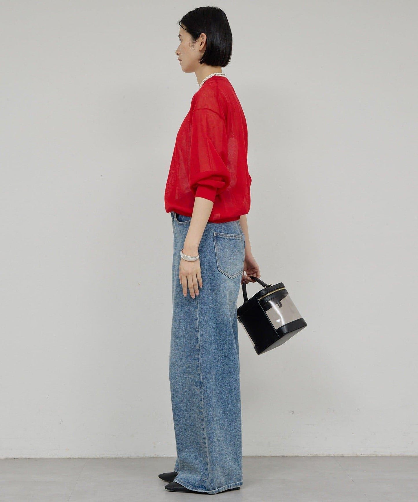 棉質薄紗針織衫