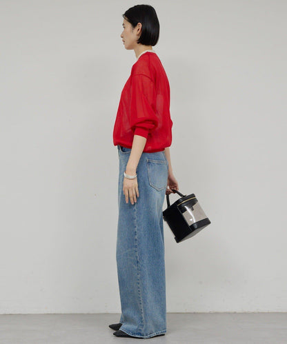 棉質薄紗針織衫