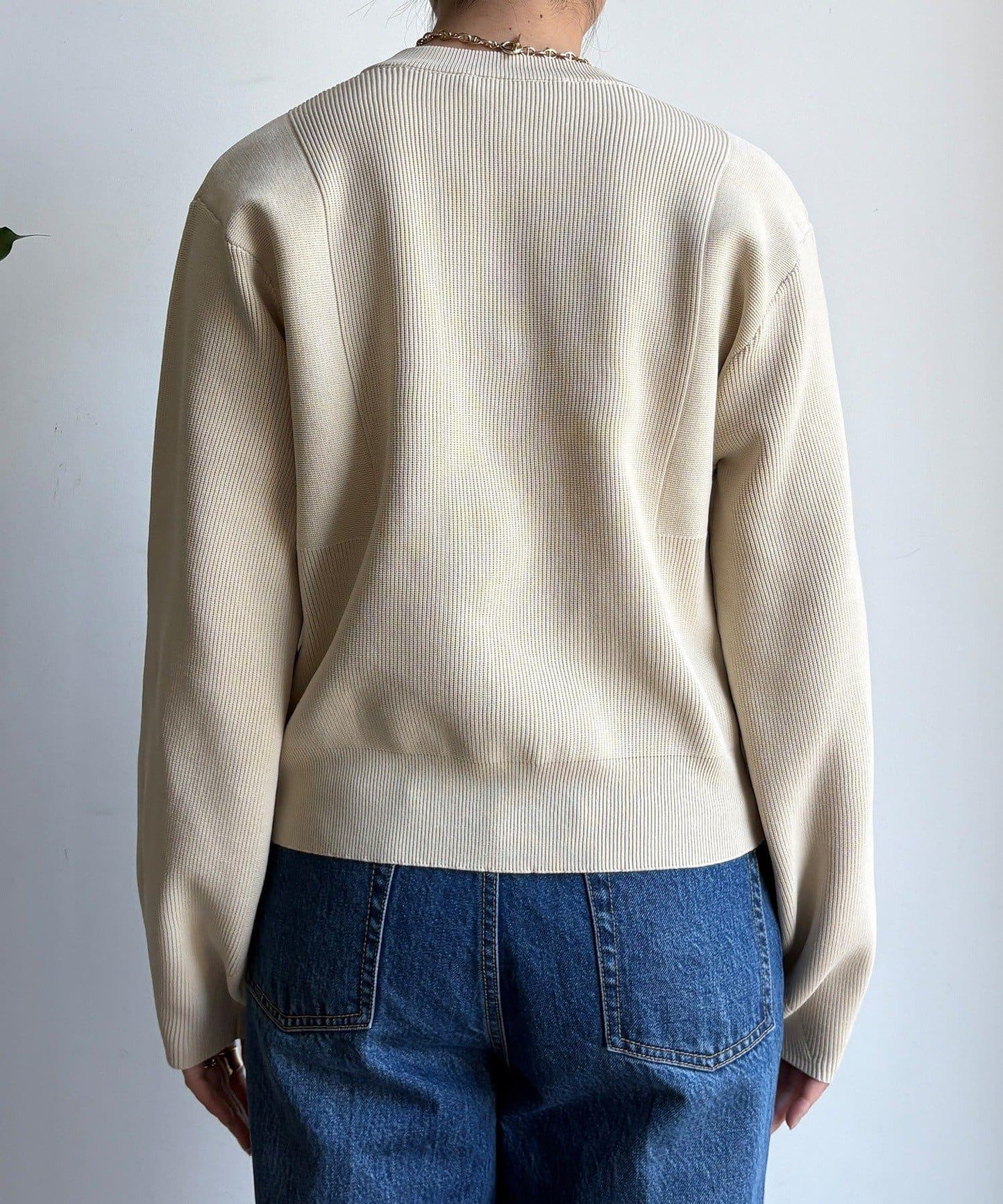 大紐釦針織開衫