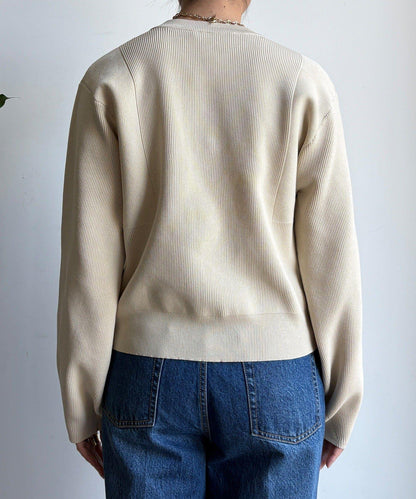 大紐釦針織開衫