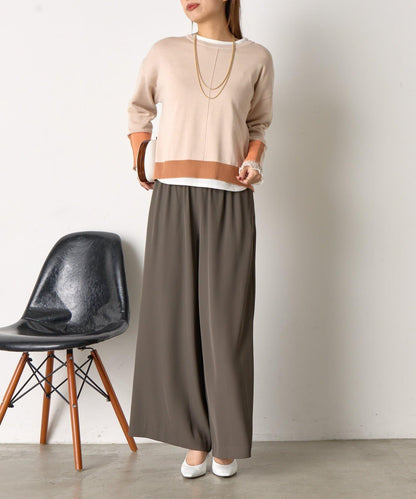 垂感寬鬆闊腿褲
