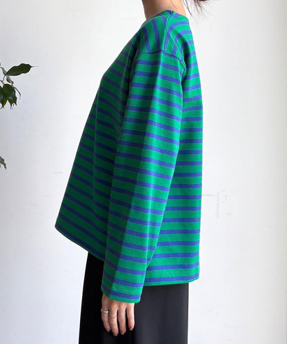 條紋船領套頭衫