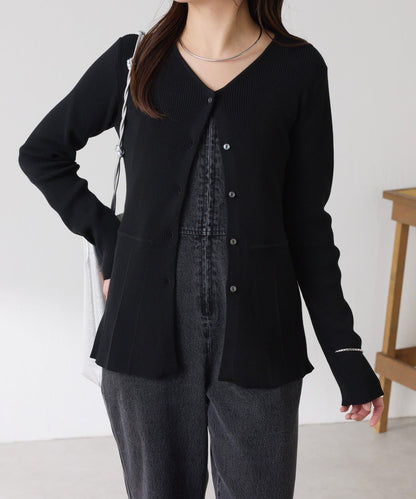 【塑形】羅紋荷葉邊開衫