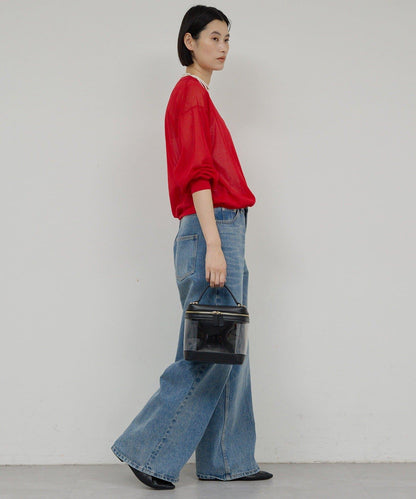 棉質薄紗針織衫