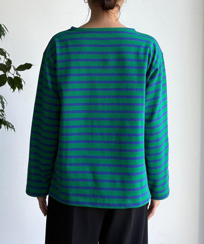 條紋船領套頭衫