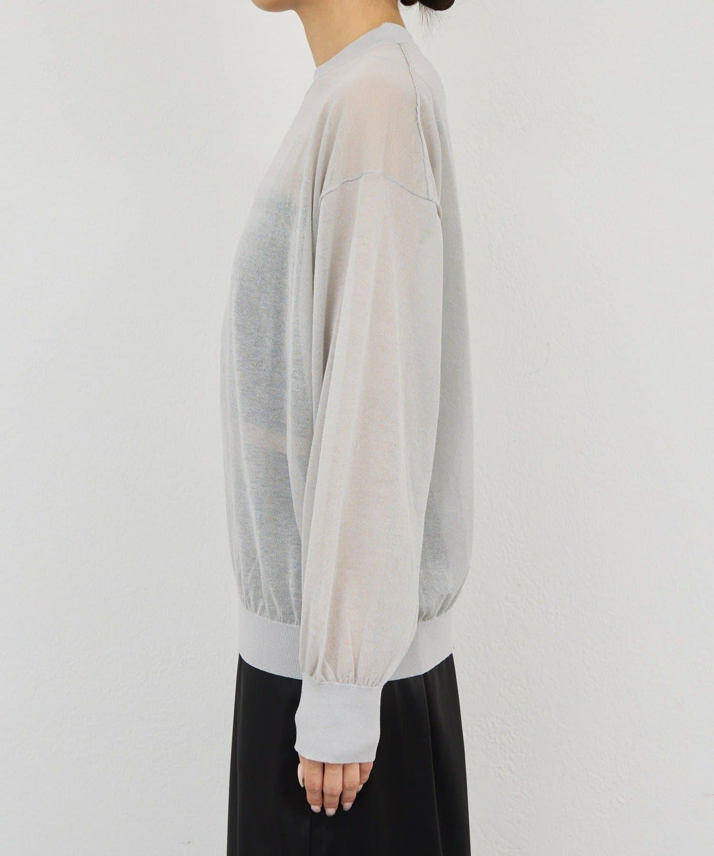 棉質薄紗針織衫