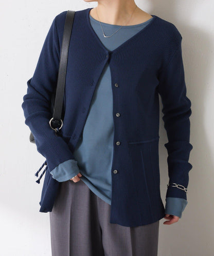 【塑形】羅紋荷葉邊開衫