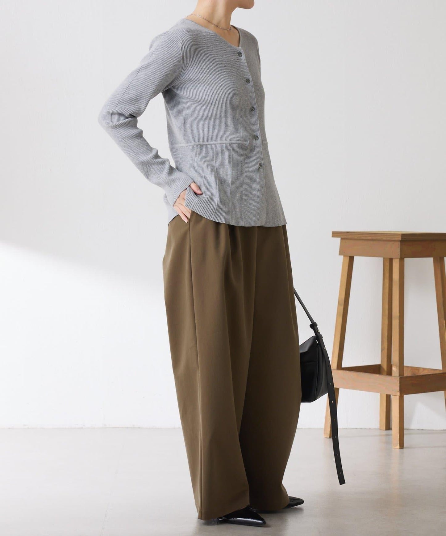 【塑形】羅紋荷葉邊開衫