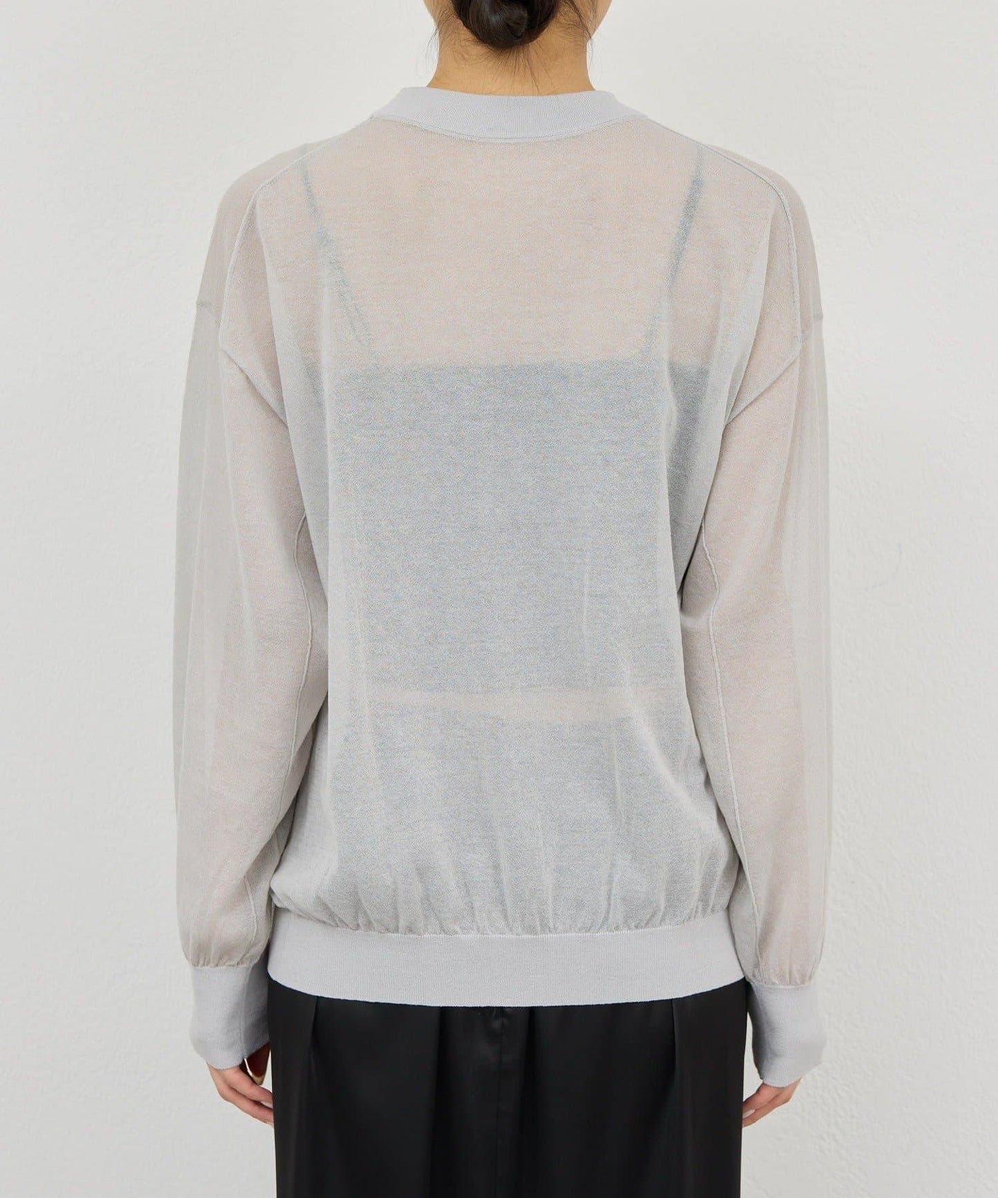 棉質薄紗針織衫