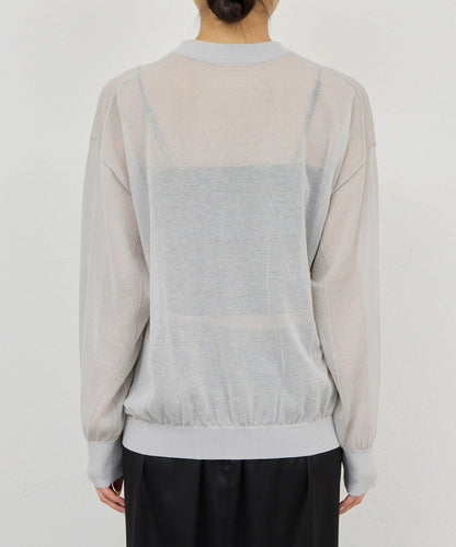 棉質薄紗針織衫