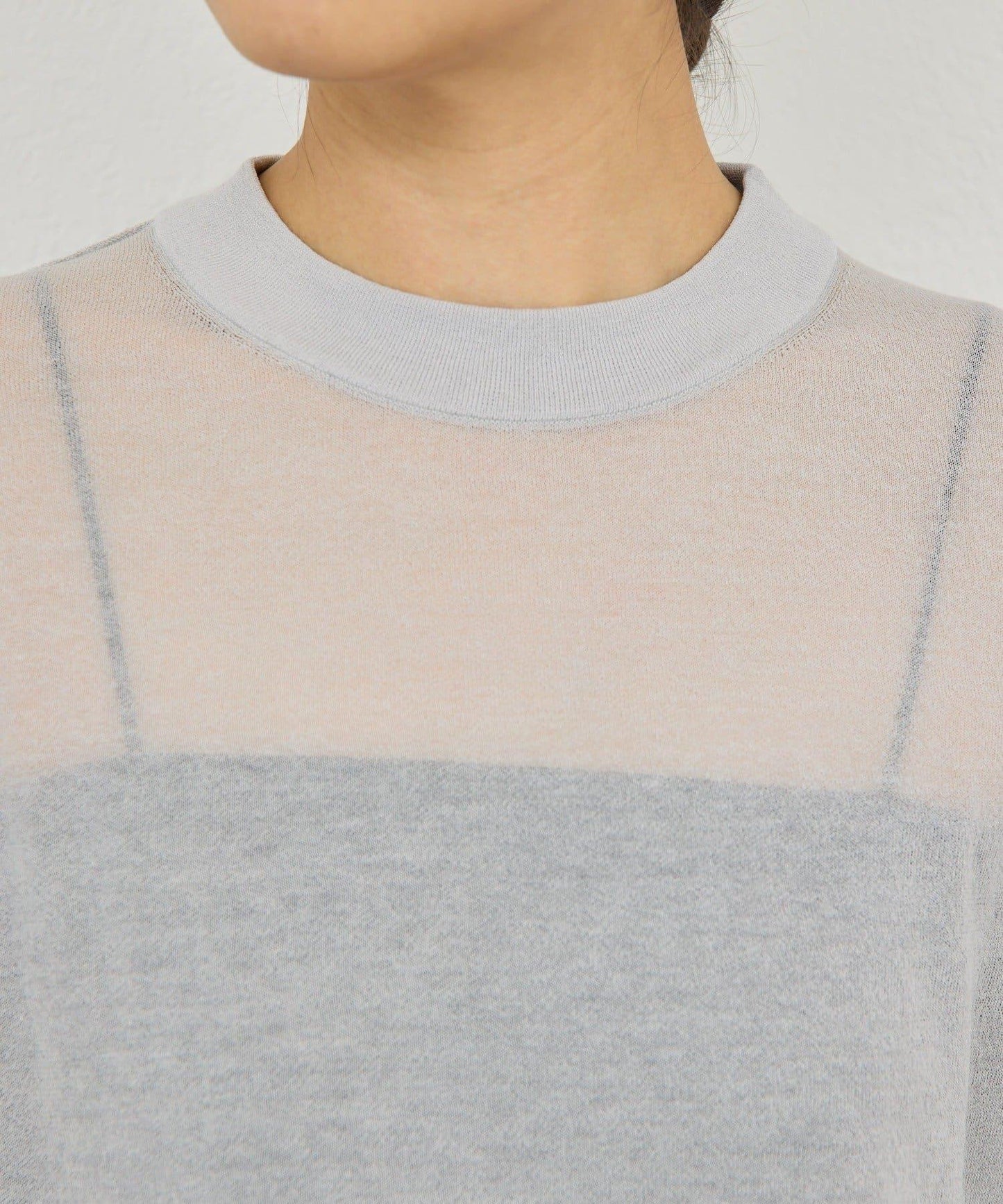 棉質薄紗針織衫