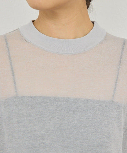 棉質薄紗針織衫