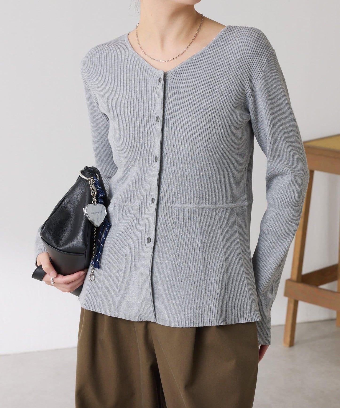 【塑形】羅紋荷葉邊開衫