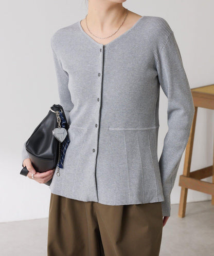 【塑形】羅紋荷葉邊開衫