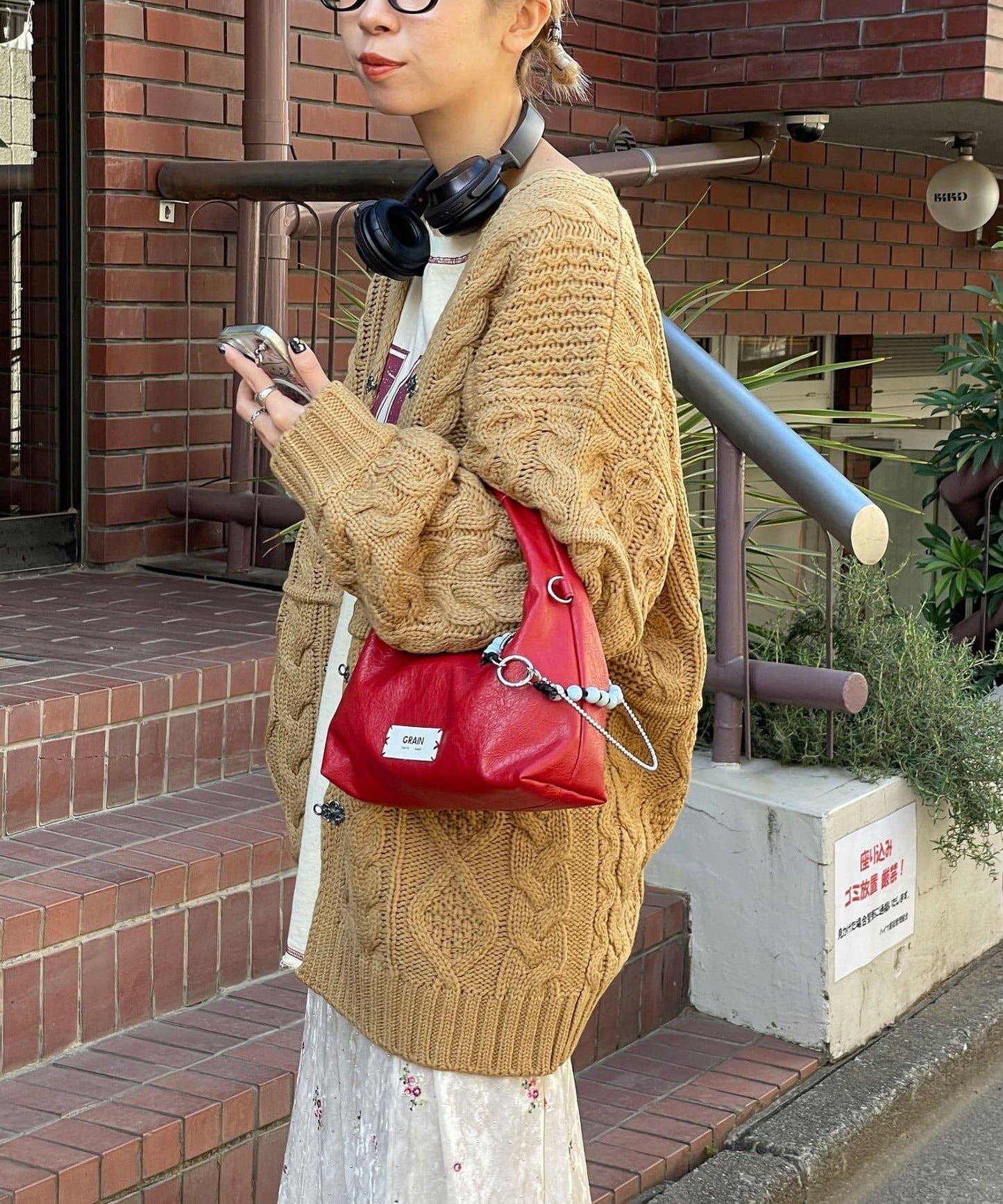 拼接提花編織開衫