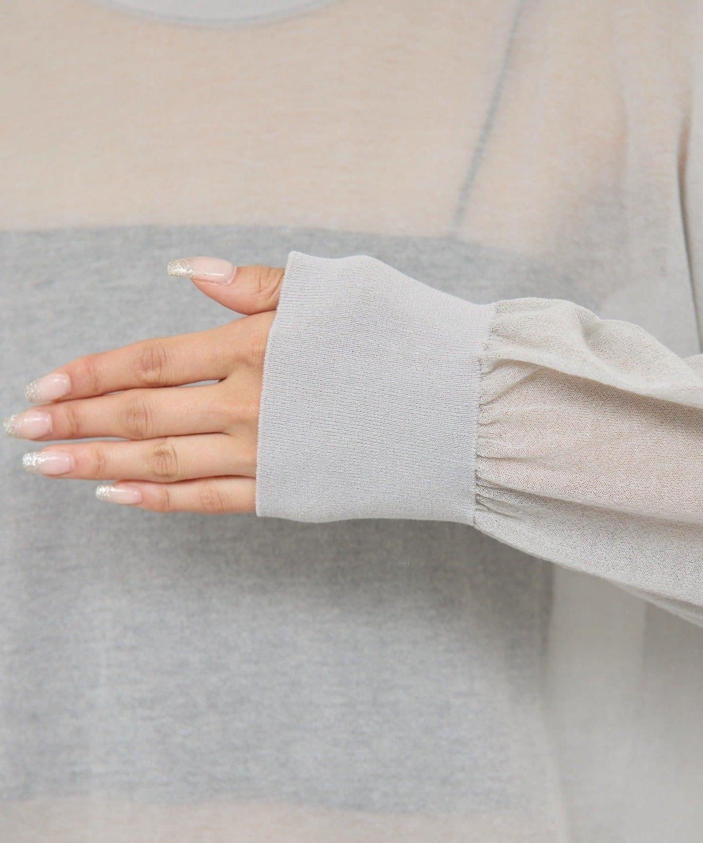 棉質薄紗針織衫